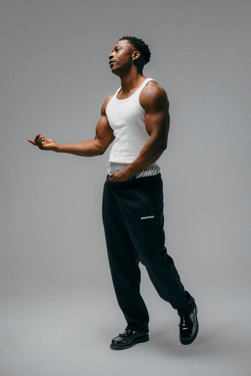 Sportfeld Trackpants - Moonless Black