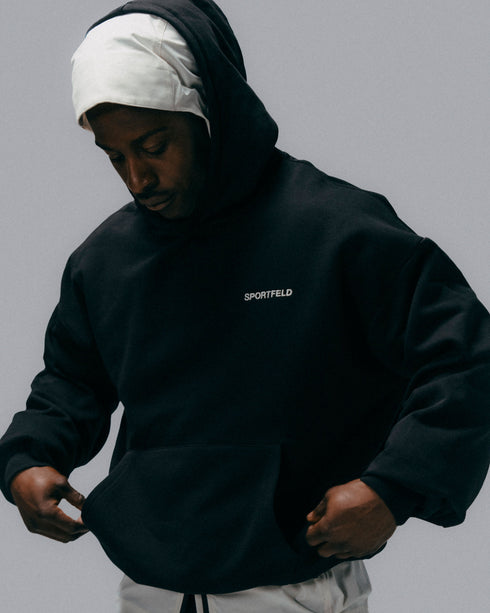 Sportfeld Boxed Hoodie - Moonless Black